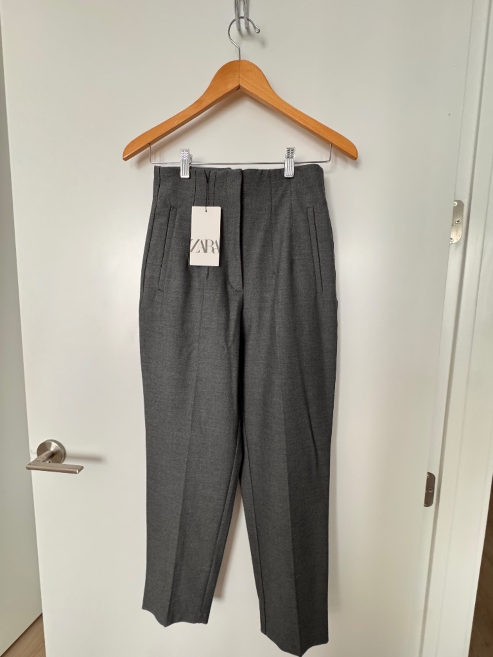 Zara Tailored Gray Dress Pants — Size 4 New with Tags